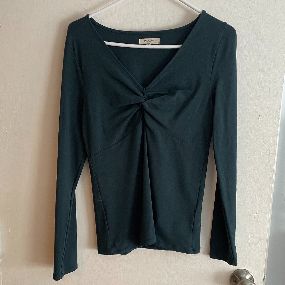 Madewell Twist-Front Long Sleeve Tee NWOT - Picture 4 of 6